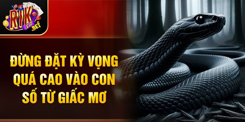 Đừng đặt kỳ vọng quá cao vào con số từ giấc mơ